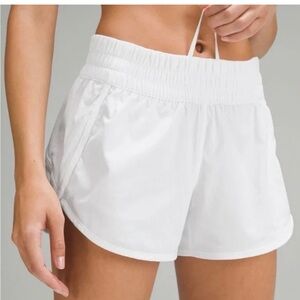 Lululemon White Athletic Shorts